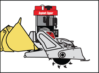 Asphalt Zipper Versa Mount